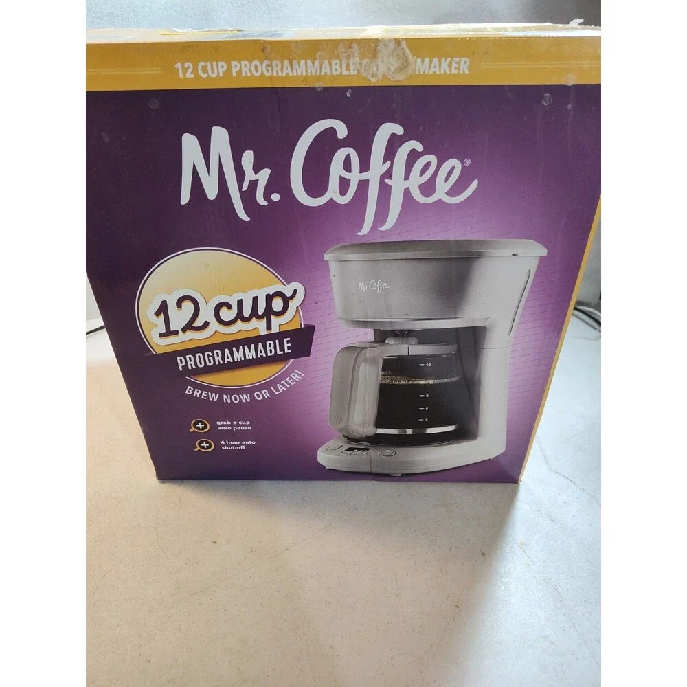 Mr. Coffee 12 Cup Programmable Coffee Maker Grey (880)